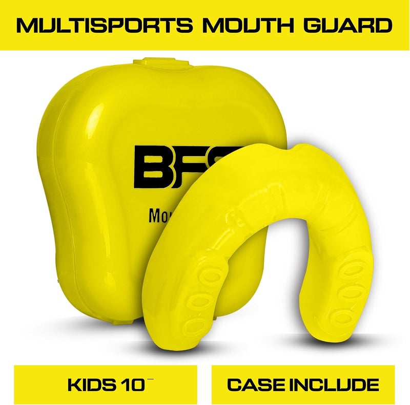BFS IMPEX Sports Mouth Guard for Kids,Youth,Boys,Girls,Child Teen Mouthguard with Case (BPA Free) for Boxing, Martial Arts,MMA Karate,Lacrosse,Football,Soccer and All Contact Sports (Yellow) - Image 4